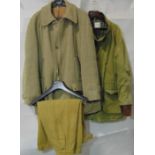 Collection of gentlemans country clothing including Christopher Dawes tweed jacket (no size shown,
