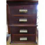 A Tower of four drawers 42cm high