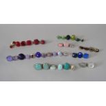 Large collection of silver gem-set dress rings with various faceted and cabochon stones (41)