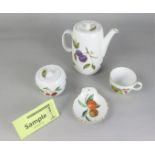 A collection of Royal Worcester Evesham pattern oven to table wares including tureen and cover,