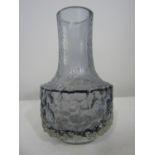 Whitefriars - Slate glass baluster vase, 18cm high