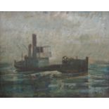Antony Ashworth Jackson-Stops (1914-1985) - 'Drifter', marine scene, signed and titled verso, oil on