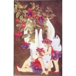 Beryl Cook (1926-2008) - 'Fuchsia Fairies', signed, limited edition 458/650, coloured print