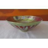 Sutton Taylor Studio pedestal bowl, with pink lustre decoration, 24 cm diameter