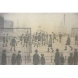 Laurence Stephen Lowry (1887 - 1976, British) - 'The Football Match', signed, seal mark, limited