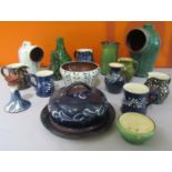 Scofield & Wetheriggs of Penrith Pottery - Collection of studio pottery pieces with various