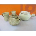 Probably Ray Finch for Winchcombe pottery - Collection of celadon and salt glazed studio pottery