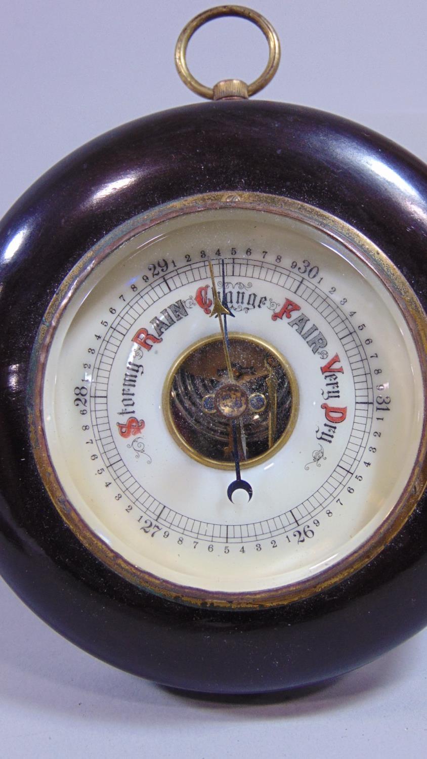 Three 19th century pocket compensated barometers, one by Aitchison ...