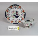 A collection of 19th century Real Stone China dinnerwares with chinoiserie style decoration