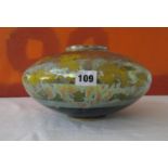 Sutton Taylor Studio ovoid vase, with lustre decoration upon a yellow ground, 30 cm diameter