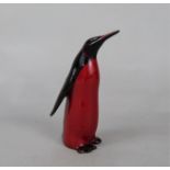 A Royal Doulton Flambe model of a penguin