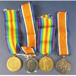 14-18 War and Victory medals - 64810 Pte C Prince, 14-18 War and Victory medals 30005 Pte G Gardiner