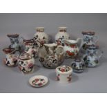 A collection of Masons ironstone wares including an Applique pattern jug and basin of octagonal