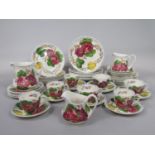 A quantity of Simpsons Pottery Chanticleer wares in the Belle Fiore pattern comprising three