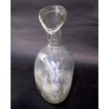 Antique glass ladies urinal/chamber pot, 23 cm high