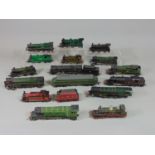 Collection of unboxed Hornby Locomotives and tenders including Hornby LMS 16440, Hornby LMS 2345 (