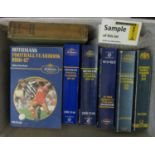 A quantity of Rothmans Football Year Book's, various dates, six Wisden Cricketer's Almanacks 1989-
