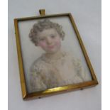 Margaret Booth (British early 20th century, exhibited RA 1911-1933) - Bust length miniature portrait