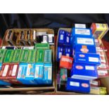 Quantity of 00 gauge unsorted empty boxes for Mainline, Airfix, Trackside, also Dapol D1000E, 4D-