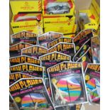 Approx 20 die cast mini planes in packets, 10 boxed Shell Classic Sportscars, 1937 'Bubbles