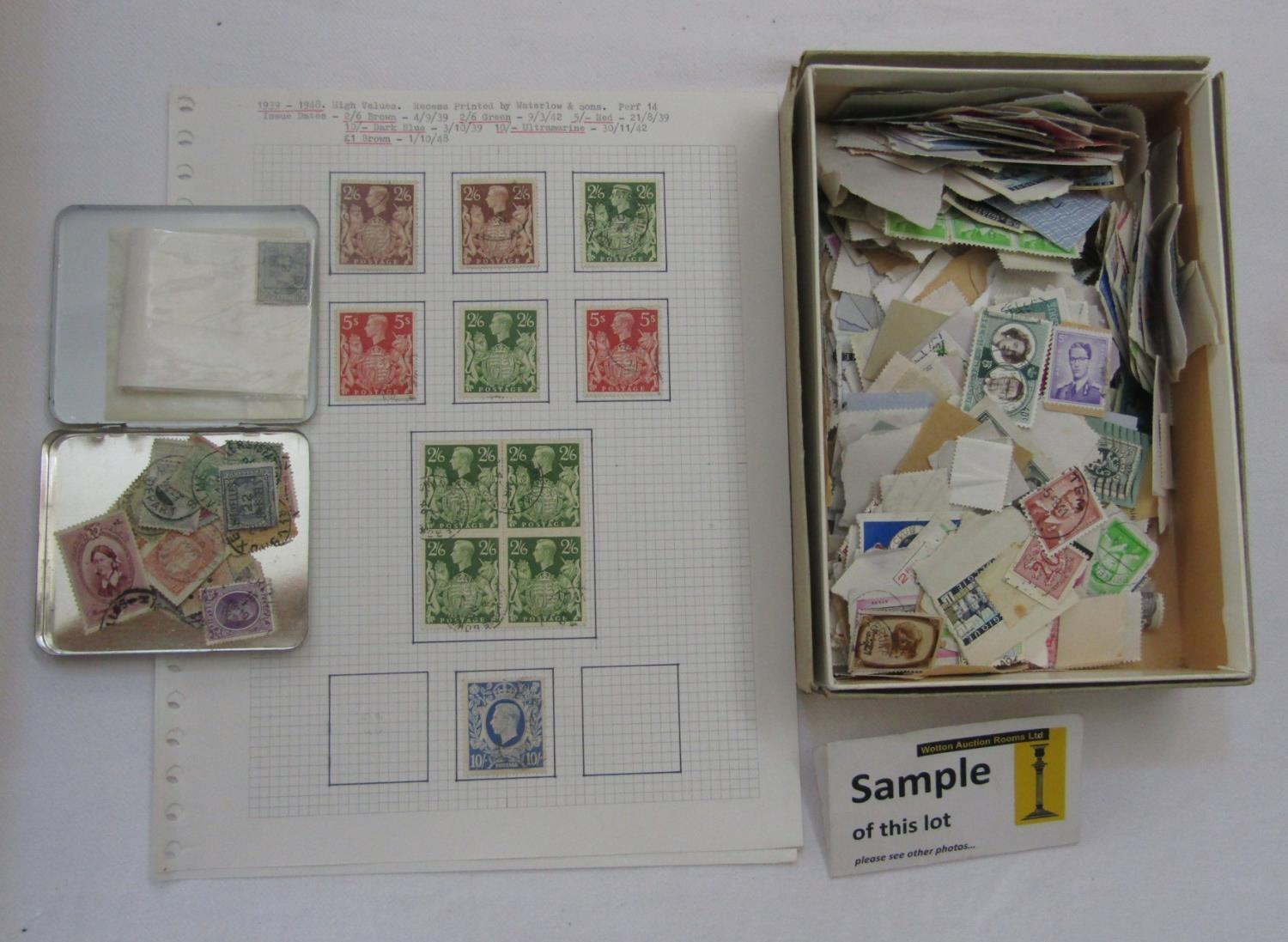 Two boxes of GB and Worldwide stamps in albums, stockbooks, boxes, etc - Image 4 of 5