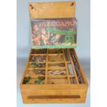 A vintage cased stacking set of Meccano