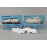 Proto 2000 series HO Scale Limited Edition boxed locomotives GP7 and GP30, both with polystyrene