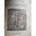 Titus Livii - Romanae Hitoriae Princpis - leather bound, wood block illustrations, 1588