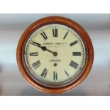 Single train walnut cased wall dial inscribed Camerer. Kuss & Co, 56 New Oxford Street, London,