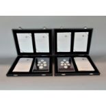 Royal Mint Shield of Arms silver proof coin set, 2008 and a Royal Mint Emblems of Britain silver
