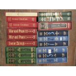 A collection of cased Folio Society books, authors include Chekhov, Tolstoy, Proust, etc (10)