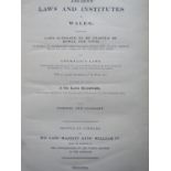 Ancient Laws and Institutes of Wales, Laws enacted by Howel the Good, Anomalous Laws, etc 1841 (