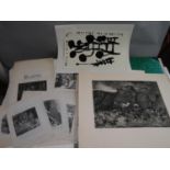 Edward Powis Jones (20th century) - Signed limited edition black and white etching - biblical scene,