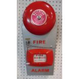 Vintage Waterloo fire alarm by Read & Campbell of England, in working order 40cm high