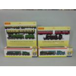 4 boxed Hornby items, each with a fault; 'The Bristolian Train Pack' R3401 and 'Lyme Regis