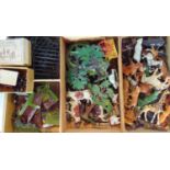 Collection of die-cast farm and zoo animals, all unboxed, and some by Britain, together with