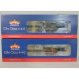 2 Bchmann City Class 4-4-0 boxed locomotives: 31-728 'Killarney' and 31-727 'City of London' (2)
