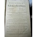 Samuel Rudder - A New History of Gloucestershire, leather bound, 1779, lacks majority of plates