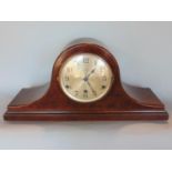 Three train Napoleon hat mantle clock by WE Grey of London, 52cm wide