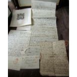 A collection of 19th century (some earlier) correspondence, letters, envelopes, etc, many of this