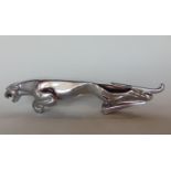 A Chrome plated leaping Jaguar car mascot