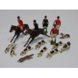 Britain's hunting characters, riders, whipper-in, hounds, etc