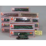 Collection of Lima locomotives and rolling stock incl a GWR locomotive marked 4589, GWR diesel