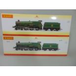 2 Hornby Locomotives with tenders: R3167 BR 4-6-0 Star Class 'Glastonbury Abbey' and R3229 BR 4-6-