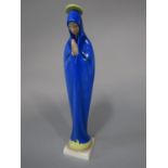 A Goebel figure of the virgin in blue cloak in prayer, impressed marks to base HN427/3, 28.5cm