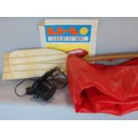 Vintage inflatable dinghy by Li-Lo, 95 inch, with two paddles (3)