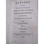 Earl of Chesterfield (Philip Dormer Stanhope) - Letters by Chesterfield to his son, four volumes,