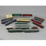 Quantity of mixed Triang Coaches incl British and Continental together with 2 Diesel locomotives