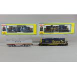 4 HO gauge locomotives including Sant Fe nos 2158, 2396 and 2683, two boxed, two unboxed (4)