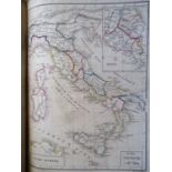 A 19th century hand coloured atlas, drawn and engraved by H.R. Hewitt, 10 hand coloured plated,